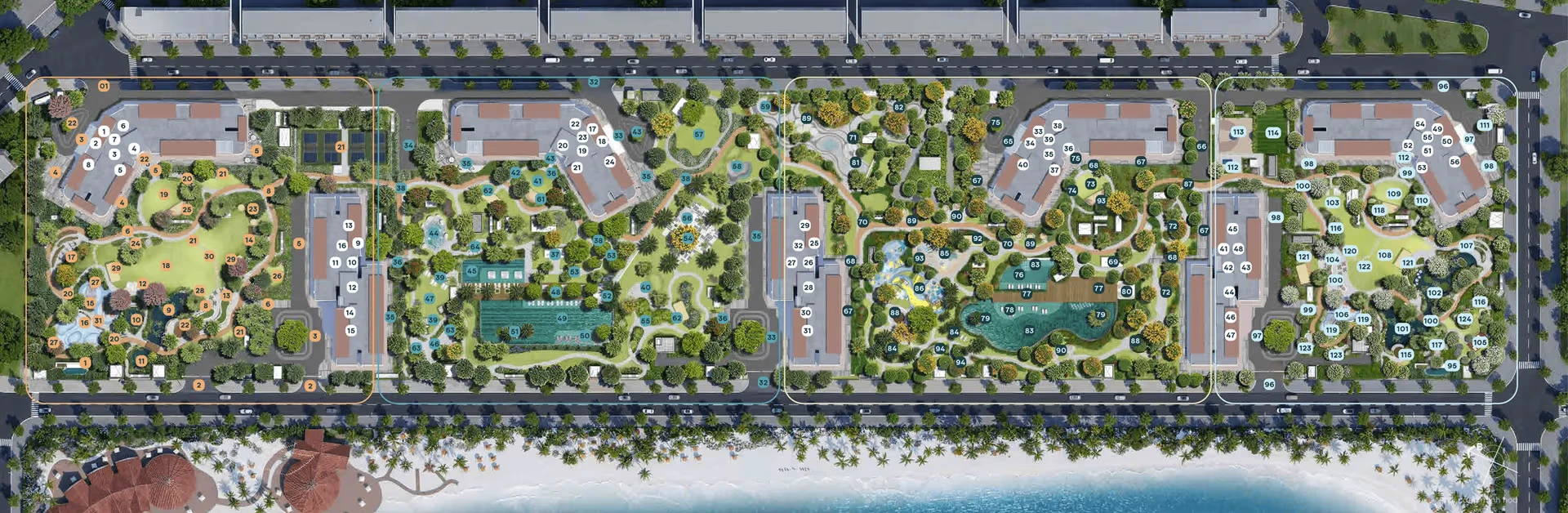 Mặt bằng tổng thể Masteri Grand Coast